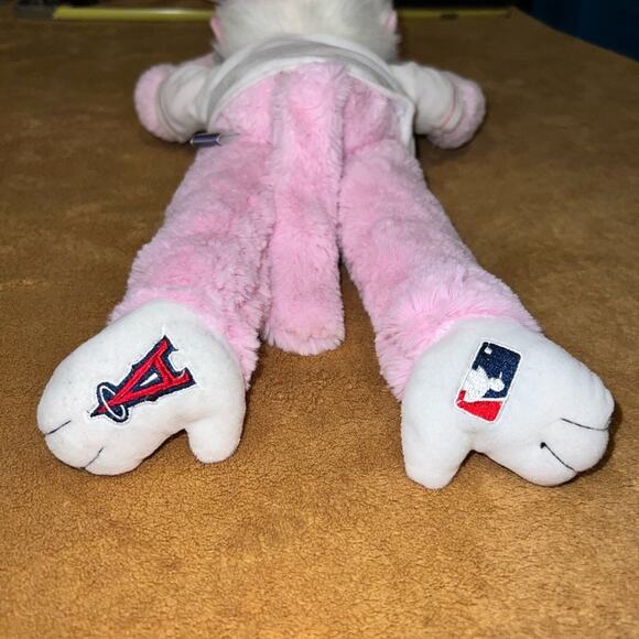MLB official Angels Rally Monkey Plush Pink NWT Rare Collectible - Picture 9 of 10
